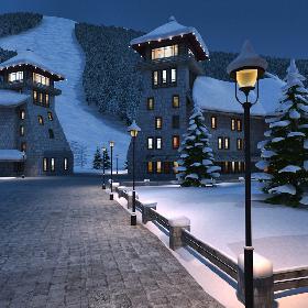 3D模型-Mountain City Resort